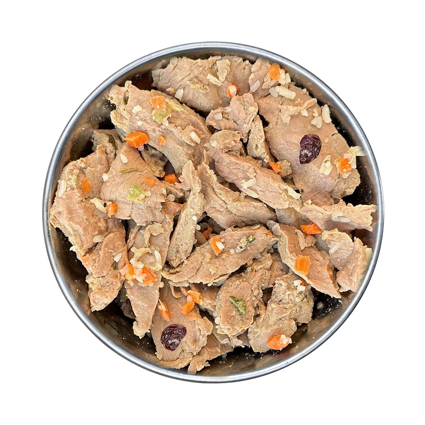 Probier-Glas: Frische-Menü Kaninchen mit Reis, Karotte und Cranberries (400g)