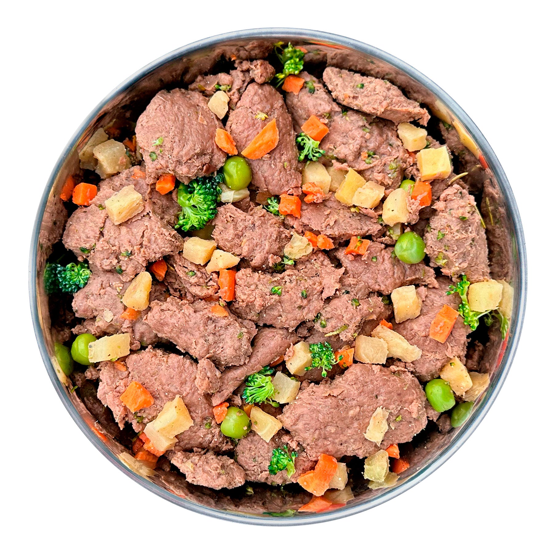 Pferd mit Süßkartoffel, Karotte und Blaubeeren (400g, gefroren)