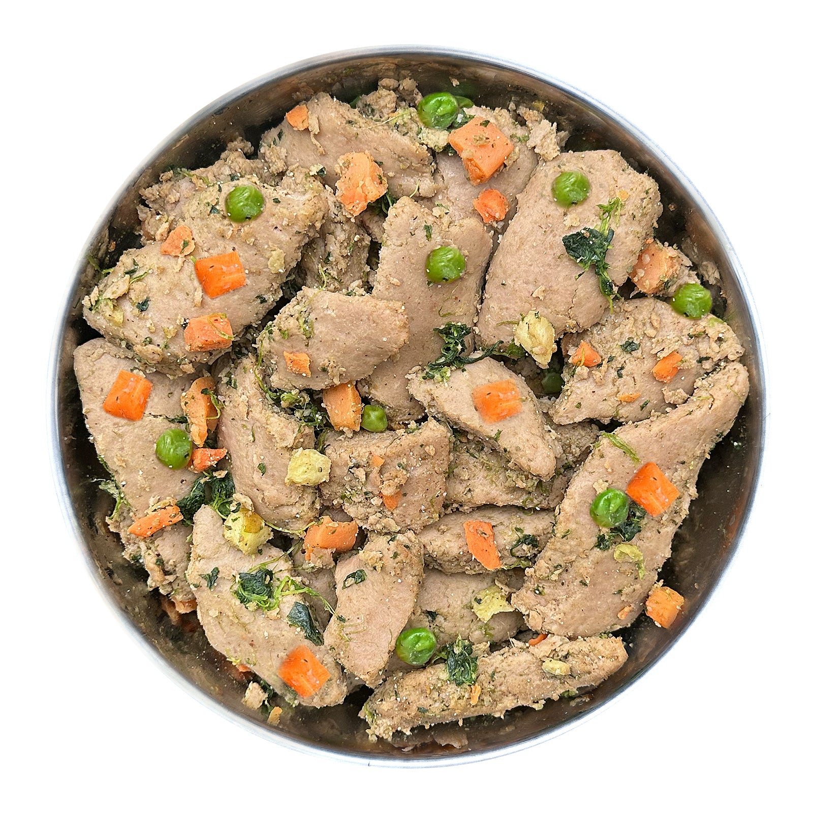 Pute mit Süßkartoffel, Erbsen und Spinat (500g, tiefgefroren)