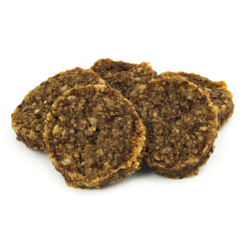 Rinderburger mit Himbeeren und Spinat (1kg-Eimer)