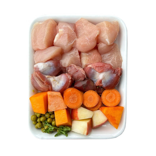 Huhn mit Süßkartoffel, Karotte und Kürbis (500g, tiefgefroren)