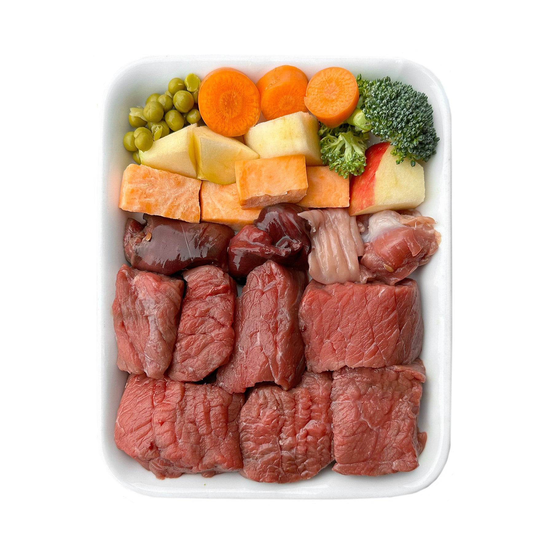 Rind mit Süßkartoffel, Apfel und Brokkoli (500g) gefroren