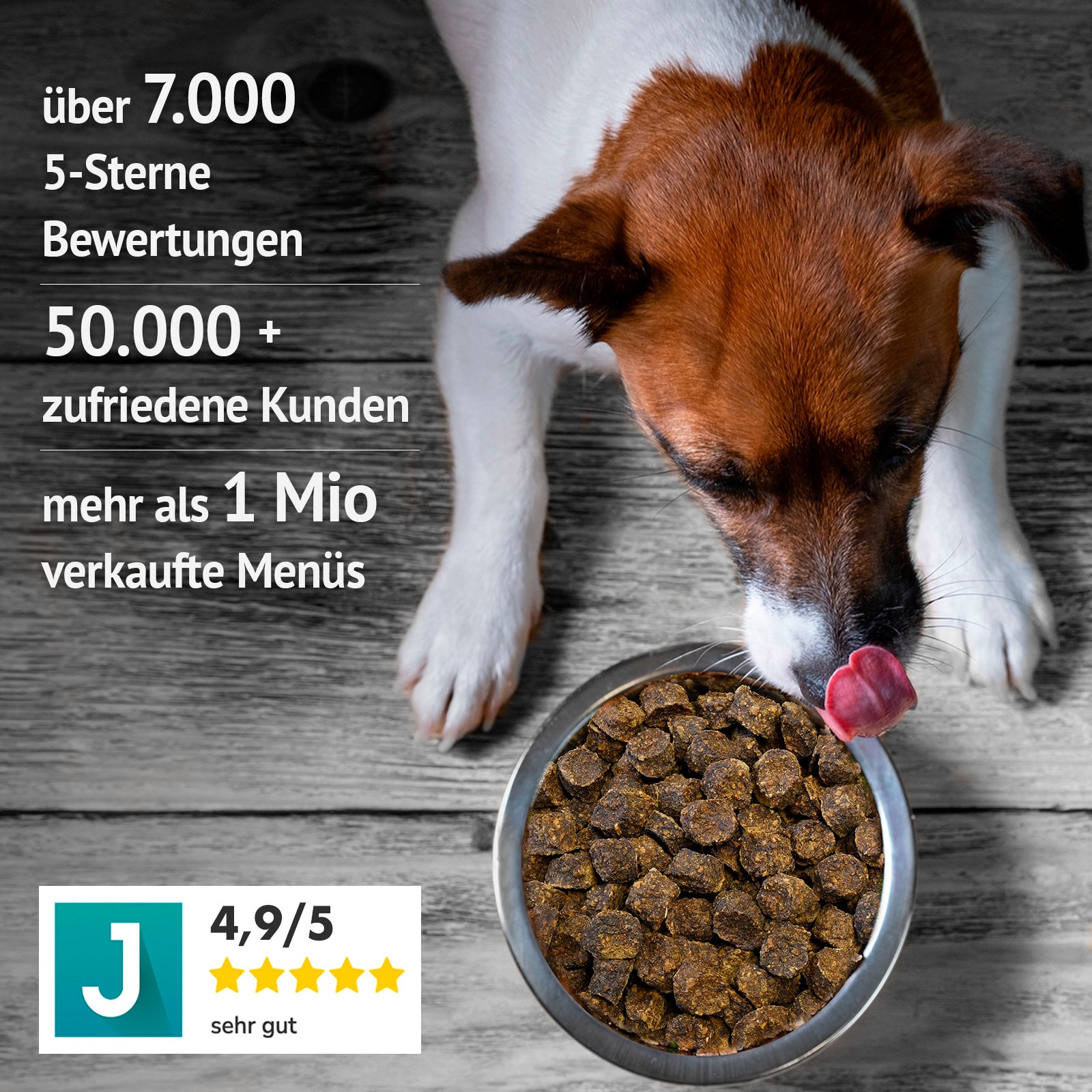 getrocknetes Rind-Menü